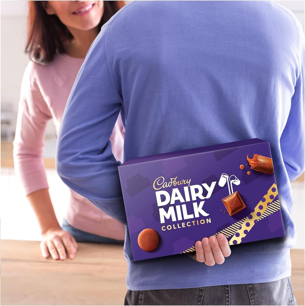 Cadbury Dairy Milk Big Night In Deluxe Hamper, Includes 10 Assorted Chocolate Bars and Bags, Treat Perfect for Christmas Gifting or Sharing, 836 g (Pack of 1)