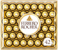 Ferrero Rocher Chocolates Gift Box for Christmas 42 Pieces - Milk Chocolate and Hazelnuts - Gifts, Sharing, Special Occasions - (525g)