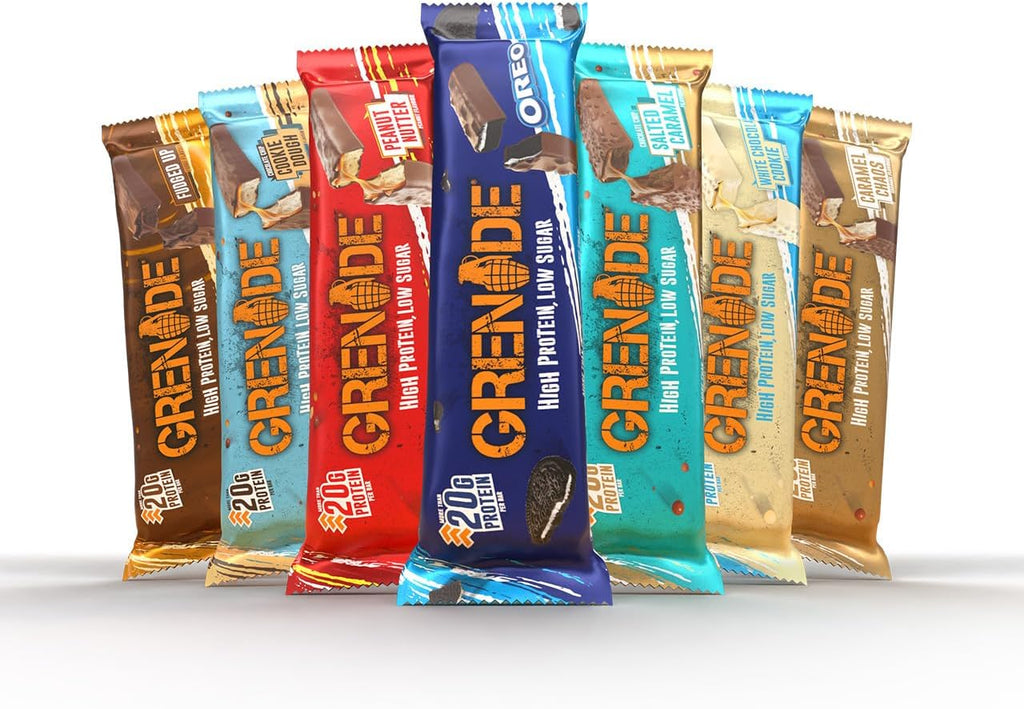 Grenade High Protein, Low Sugar Bar - Chocolate Chip Cookie Dough, 12 x 60 g (Packaging May Vary)